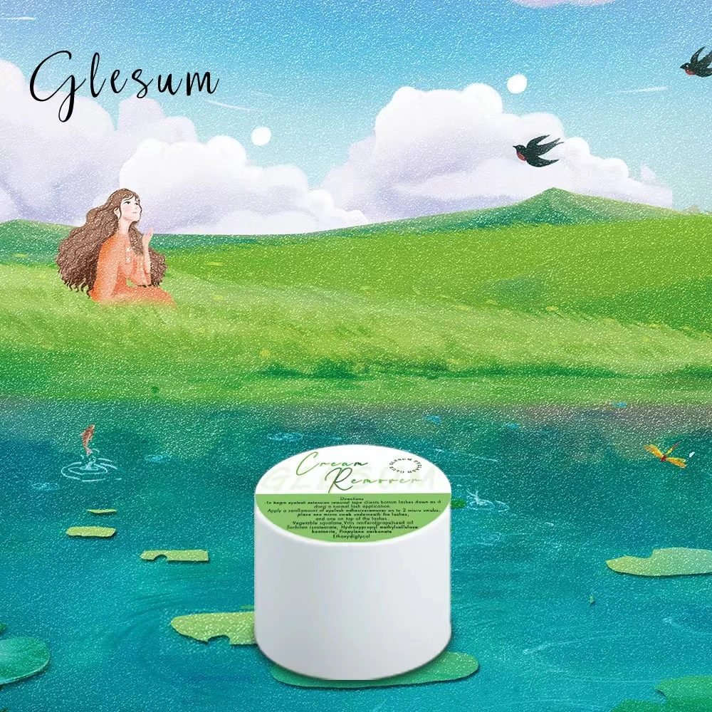 Glesum Efficient And Practical Pink Proffesional Eyelash Extension Cream Glue Remover For Lashes Remover Makeup Tools