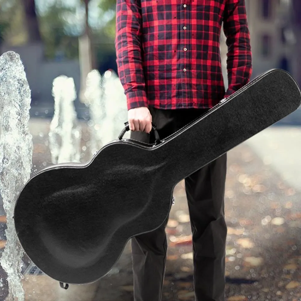 Funda dura para guitarra eléctrica estilo 335, superficie de bulto de microgrotura