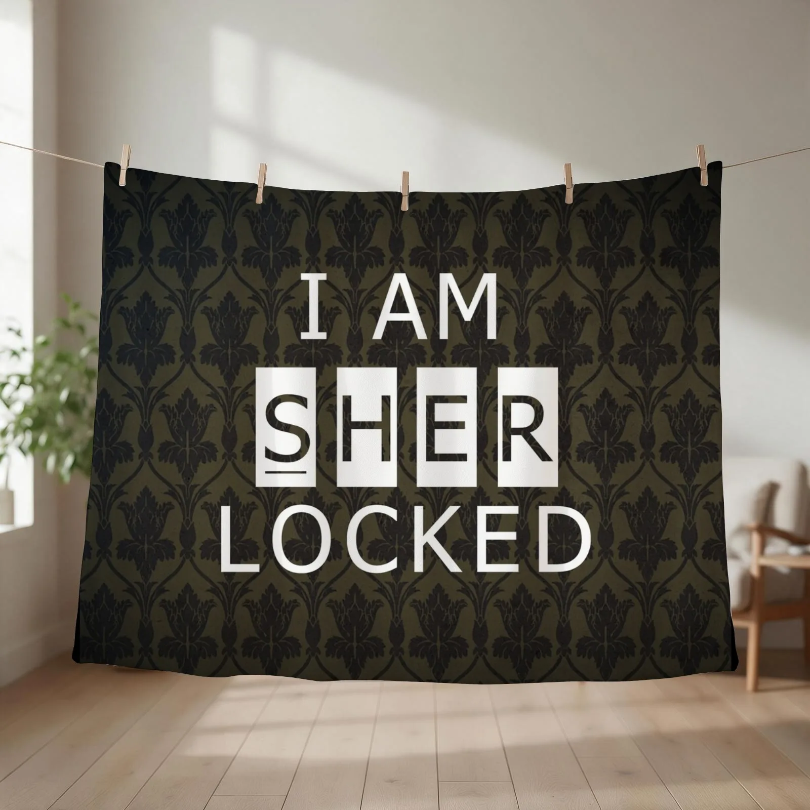 Sherlocked Throw Blanket Luxury Throw Custom Shaggy Furrys Blankets