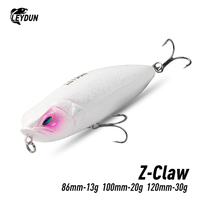 LEYDUN Z-Claw Floating Pencil Fishing Lures 86mm 100mm 120mm Topwater Hard Baits Surface Stickbait Good Action Bass Wobblers
