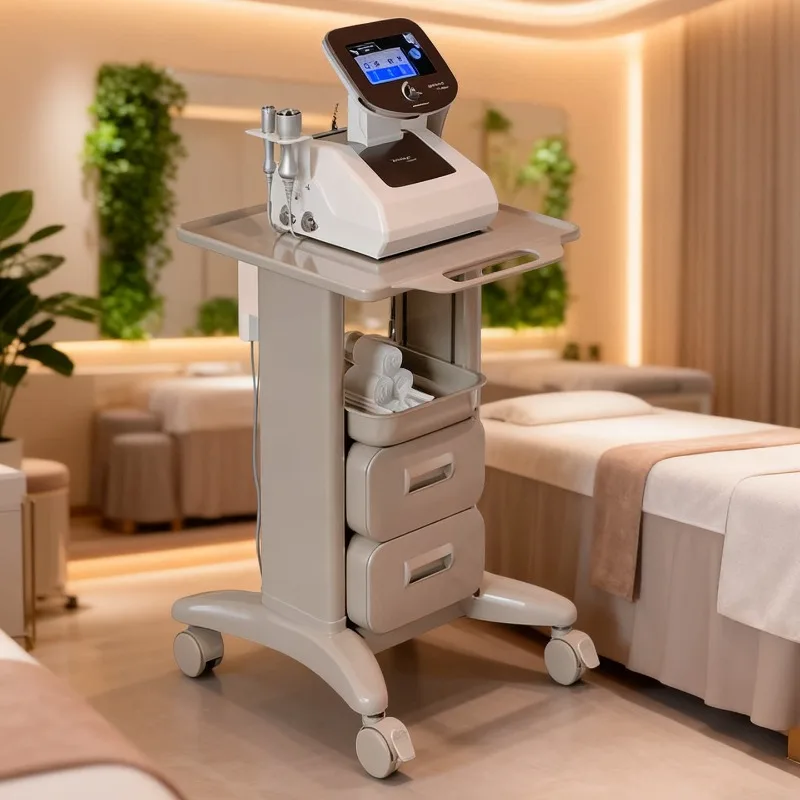 Multi-Tier Rolling Instrument Cart for Beauty Dental Clinic, Mobile Storage Trolley Spa Equipment Organizer Rack