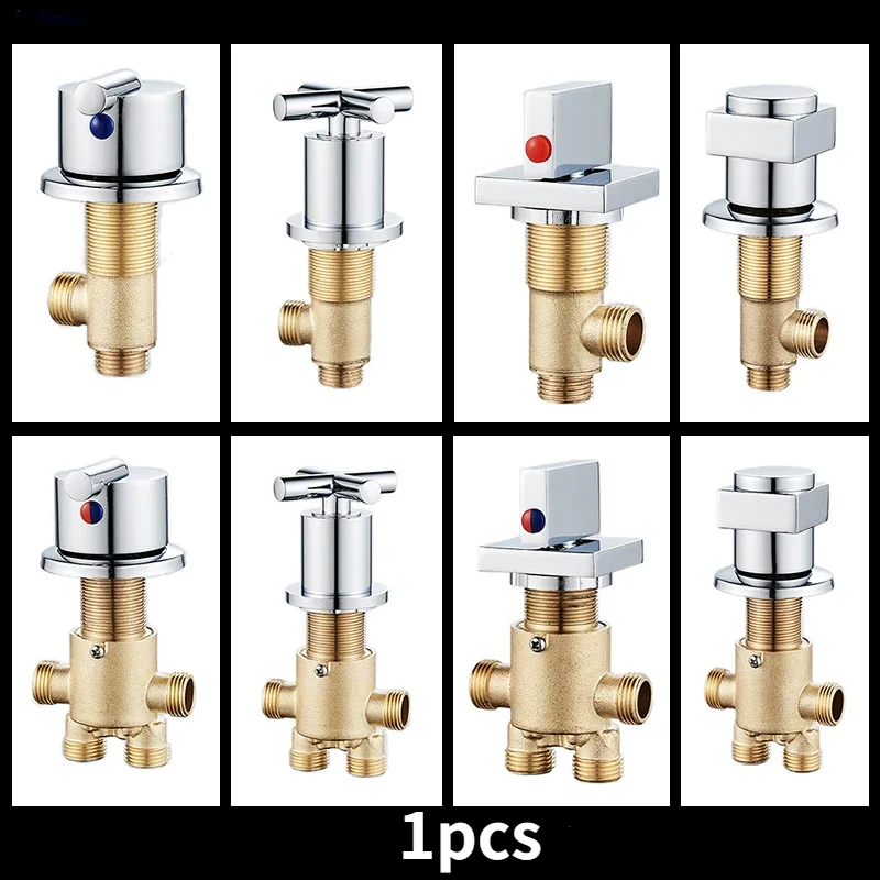 

1pcs Bathtub Faucet Water Inlet Valve Split Type Bathtub Hot and Cold Water Mixing Faucet Valve Diverter Valve Separator Switch