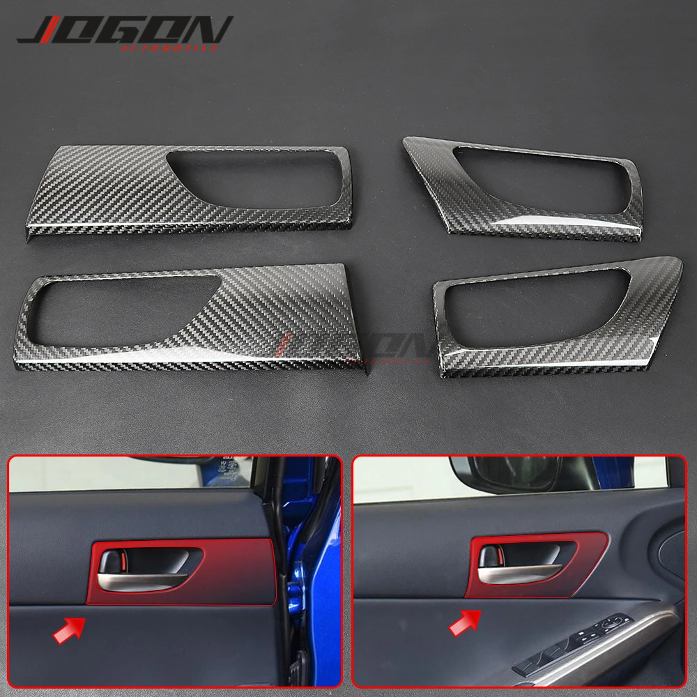 

Real Carbon Fiber LHD Lexus IS 250 300 350 2015-2019 2020 Car Accessories Inner Side Door Handle Panel Cover Trim