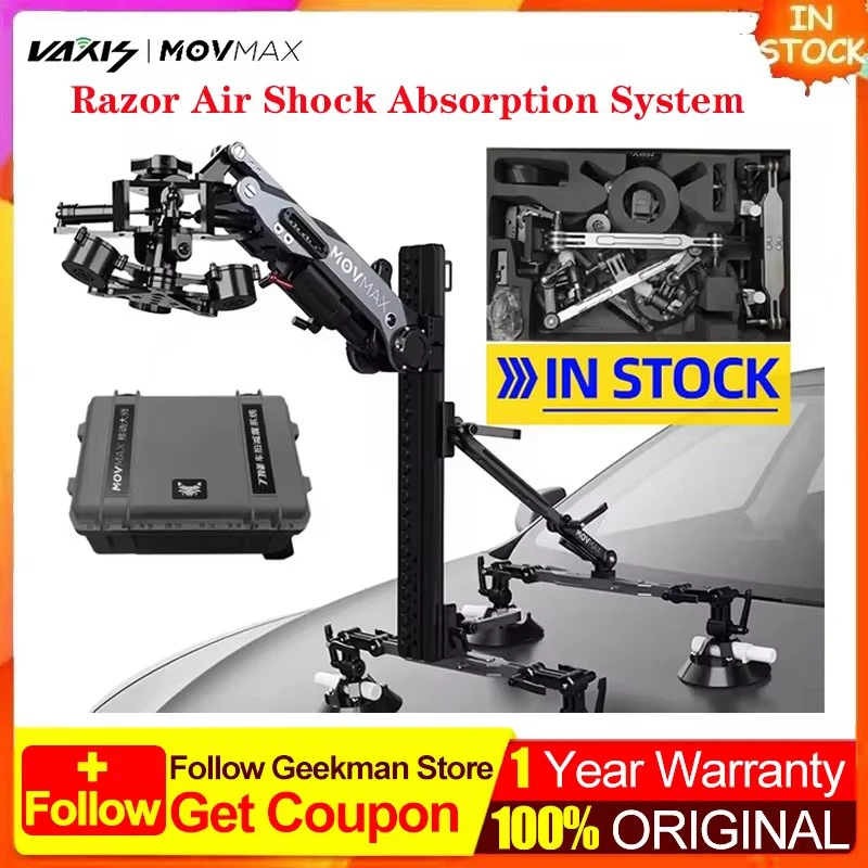 In Stock Vaxis MOVMAX Razor Arm Air Anti-Shock Absorption Car Shooting System Max 6.6 KG load for RONIN RS 2 Gimbal Stabilizer