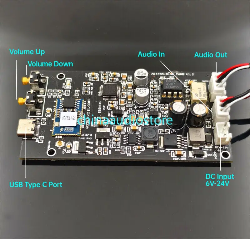 HiFi AK4493SEQ AK4493 USB DAC Module Bluetooth5.4 LDAC APTX-HD For Wireless Stream Player Amplifier