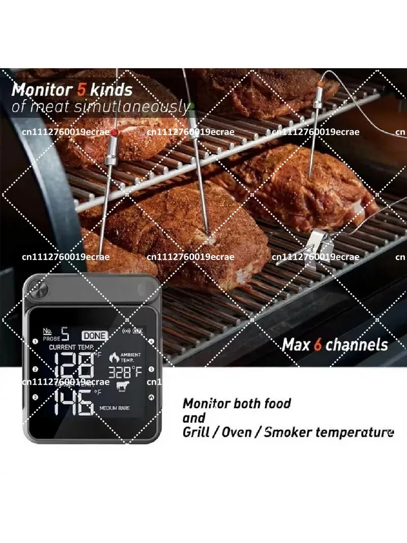 Wireless BBQ Food Oven with App Control, Steak Zone Alarm, Timing & Baking Function
