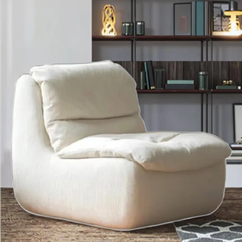 Moderno sofá único cadeira de compressão a vácuo sofá cadeira moderna lazer sofá cadeira tecido sala estar sofá