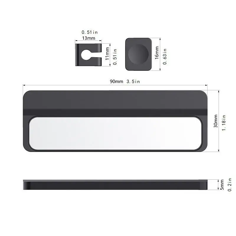 Magnetic Cord Holder Clips 1 Set Adjustable Smooth Cable Organizer for Desktop Car Home Office Phone Charger Wires