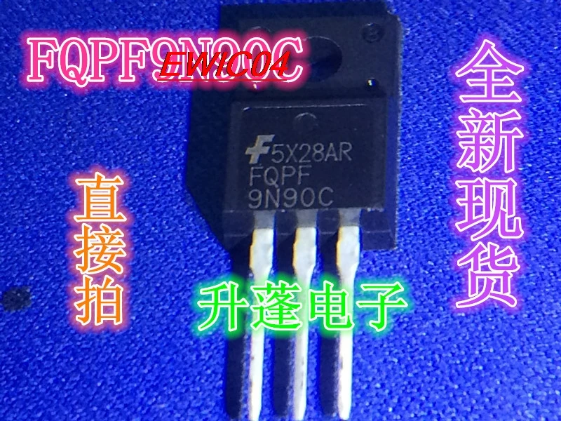 10pieces Original stock  FQPF9N90C=07N90E  9N90C  9A/900V TO-220F