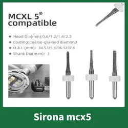 Fraise dentaire Sirona MCX5, fraises de fraisage en disilicate de lithium, outil de précision D3, fournitures de dentiste, matériel de laboratoire dentaire