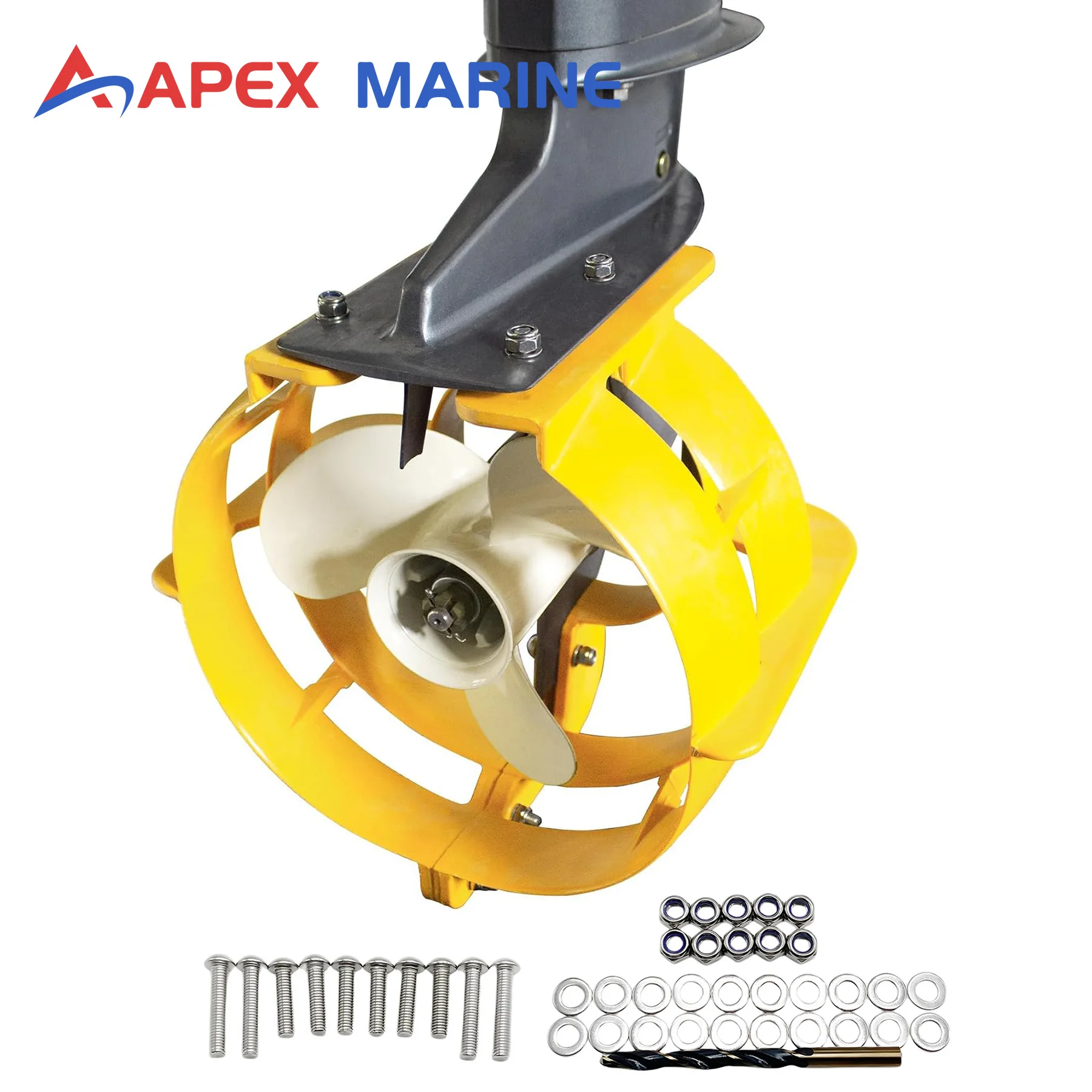 9 Inch Outboard Motors Propeller Safety Guard Propeller Protector Compatible with 9.9-120HP Shallow Water Fishing Boats 9