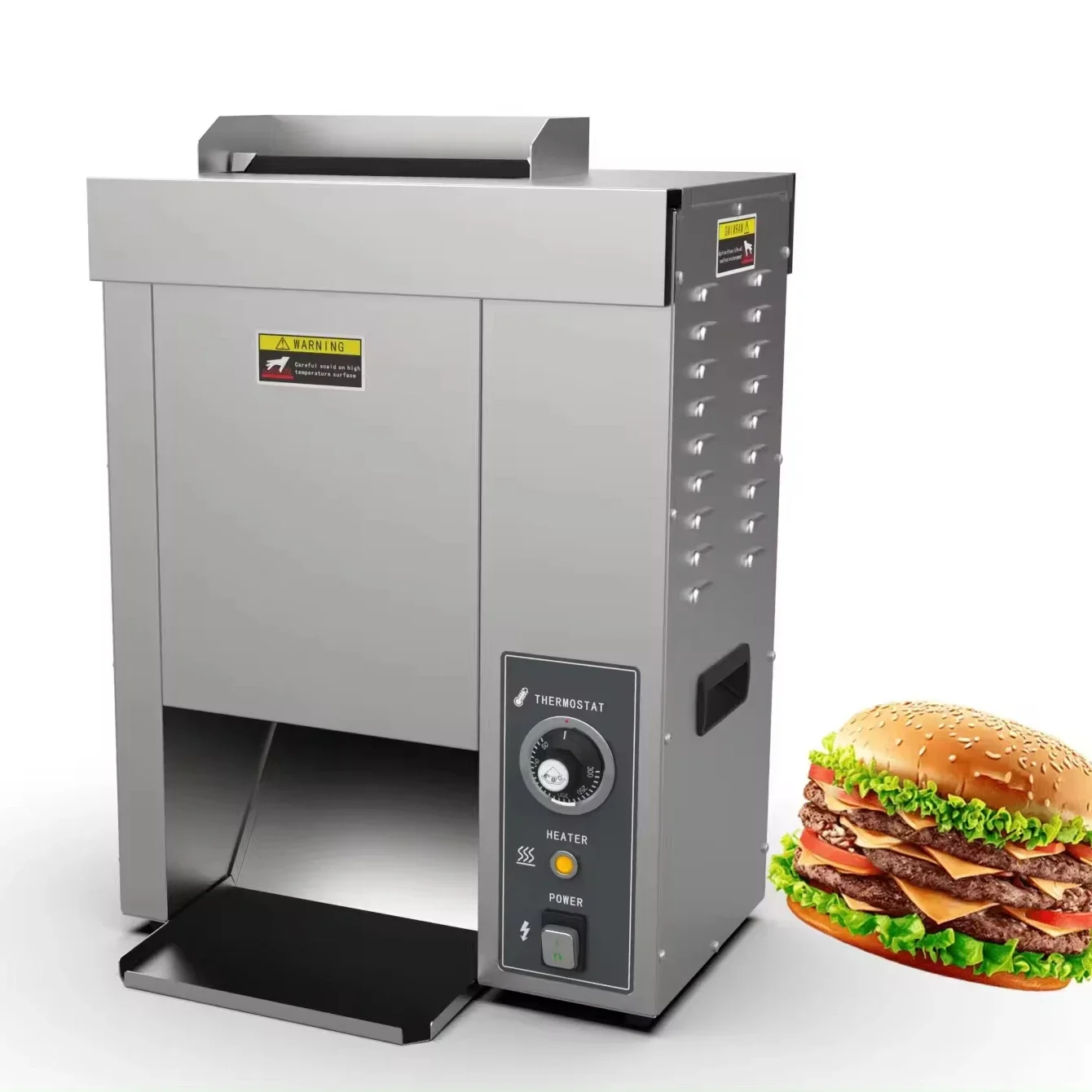 

1000Pcs/H 110V 220V Commercial Vertical Of Hamburger Bread Burger Making Machines Burger Bun Toaster