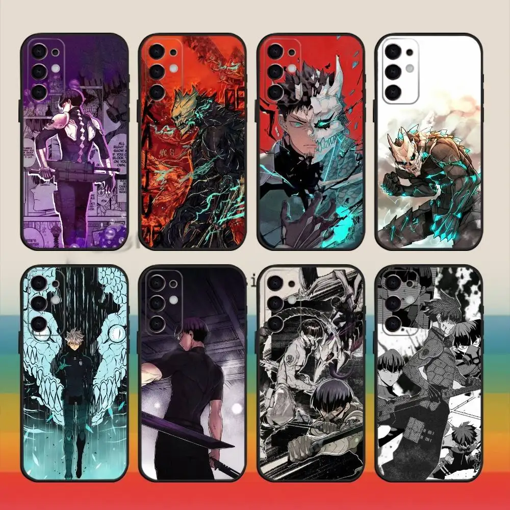 

Hot Anime K-Kaiju N-No. 8 Phone Case For Samsung S25,24,23,22,30,21,10,9,Ultra,Plus,FE 5G Black Soft Case