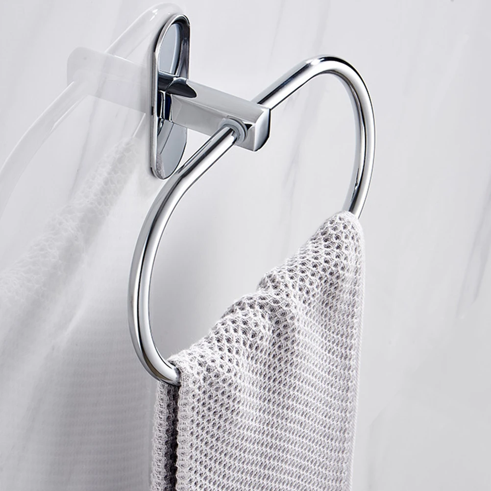 

Stainless Steel Towel Rack Bathroom Wall Mounted Waterproof Rustproof Adhesive Free Easy Install Space Saving Organizer Home