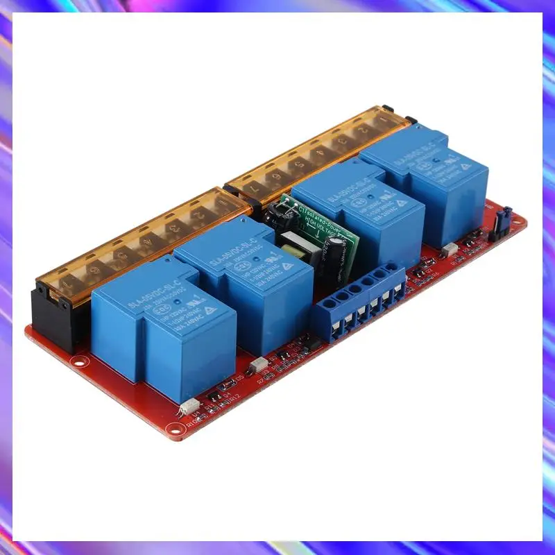 1 Buah Modul Relai 30A 4 Saluran Modul Pemicu Tingkat Rendah Tinggi Modul Relai Solid State Relai Pemicu
