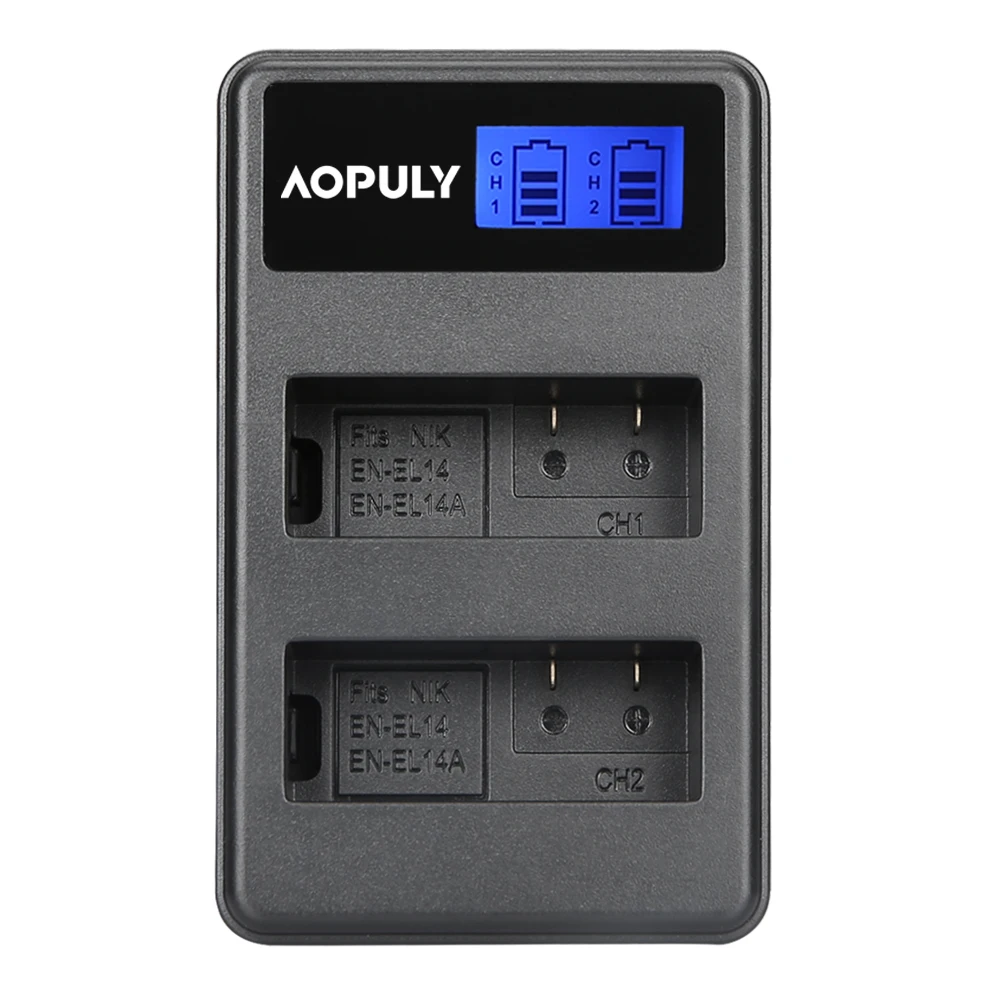 4 Stuks Gedecodeerd bateria EN-EL14 EN-EL14a ENEL14 EL14a Batterij + USB lader Voor Nikon D3100 D3200 D3300 D5100 D5200 D5300 P7000
