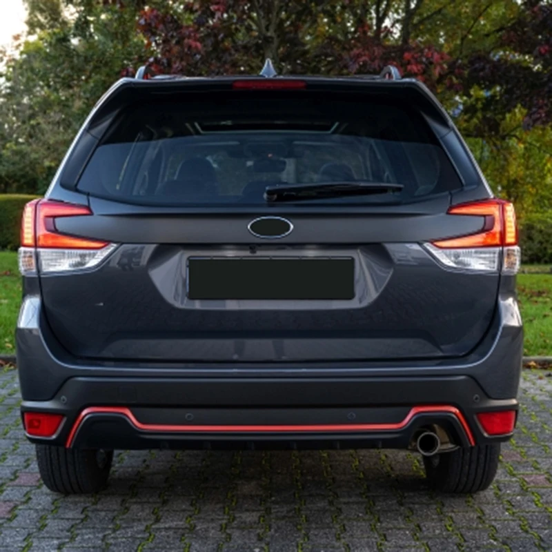 Front Rear Car Logo Emblem Badge Ring Decoration Cover ABS Car Stickers Accessories Fit For 2022+ Subaru XV Forester Outback view 2