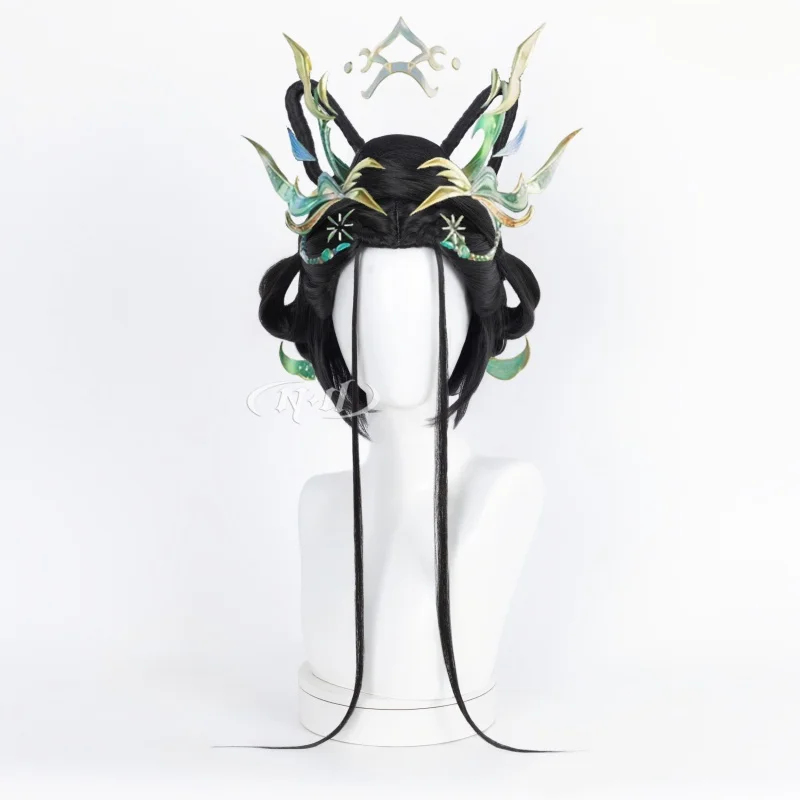 ND Daji Cosplay Wigs Hairpiece Honor of Kings Wish of Harmony Cosplay Hair Wigs Heat Resistant Synthetic for Comic Con Coser