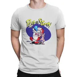 Men's Altogether T Shirts T-The Ren & Stimpy Show Cartoon 100% Cotton Tops Cool Short Sleeve Crew Neck Tee Shirt 4XL 5XL T-Shirt