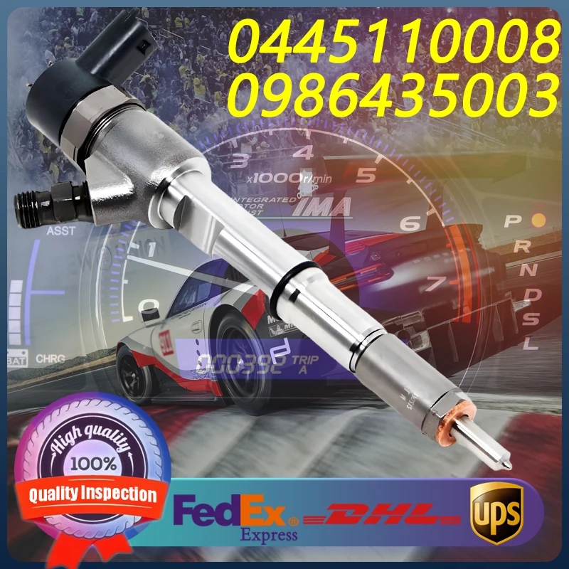 

0445110008 0986435003 Common Rail Injector For Citroen Berlingo Evasion Fiat Scudo Ulysse Peugeot 206 306 406 2.0HDI Engine