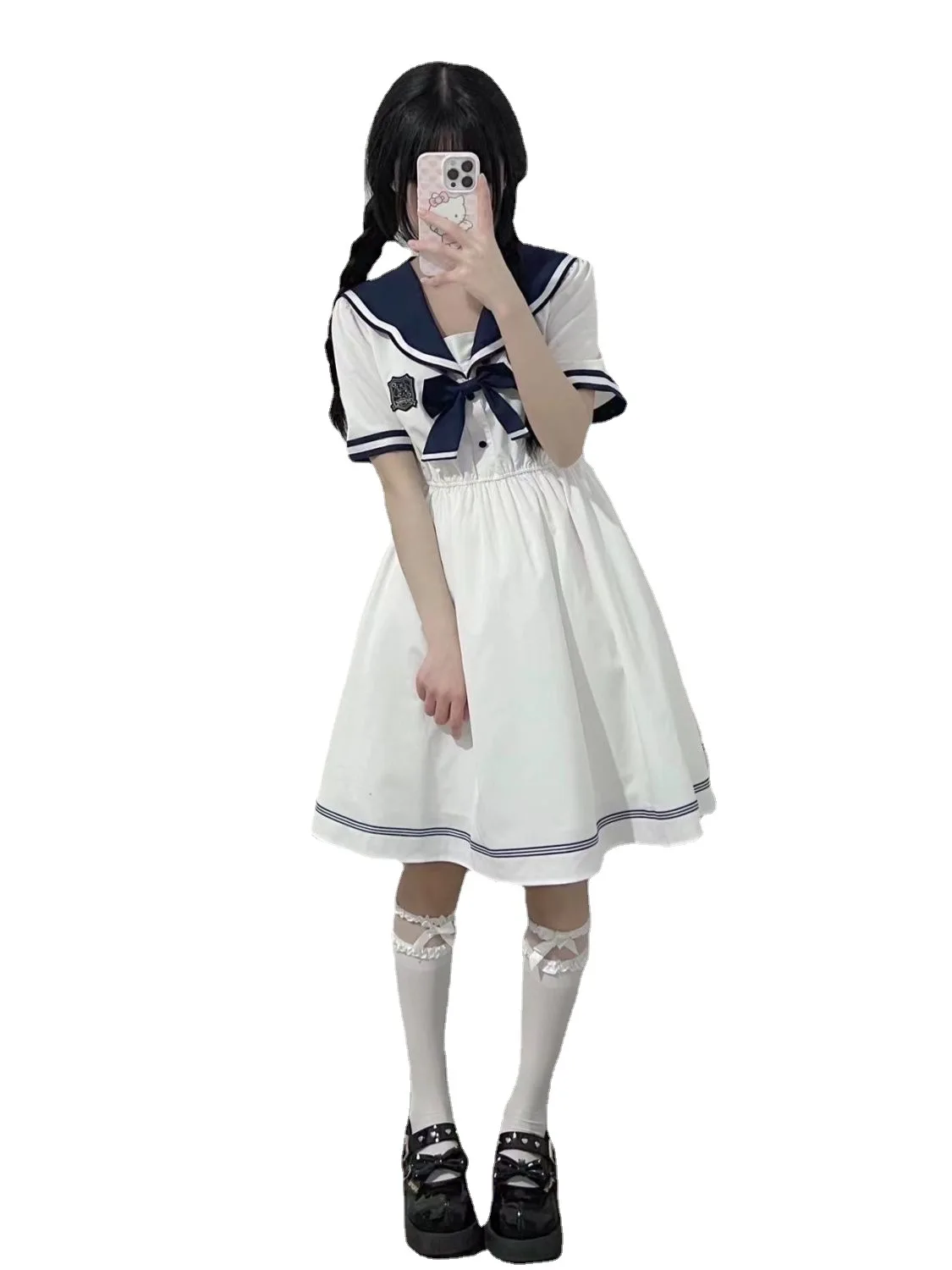 Studente giapponese Kawaii JK Abito Dolce Lolita Uniforme da marinaio Halloween Ragazza carina della scuola Gioco di ruolo Love Live Abito da festa cosplay