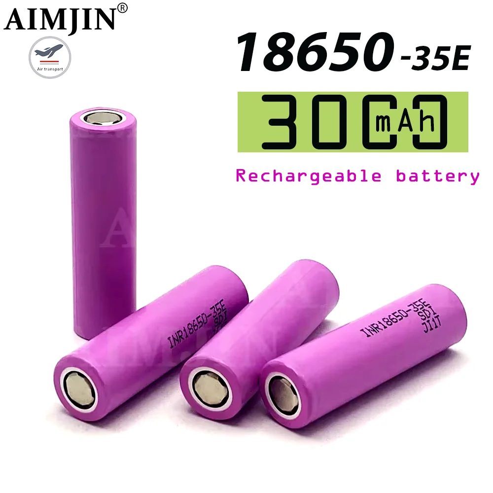 2026 New Origineel Voor 18650 3000Mah 20A Ontlading INR18650 35E  3.7V Li-Ion Oplaadbare Battery