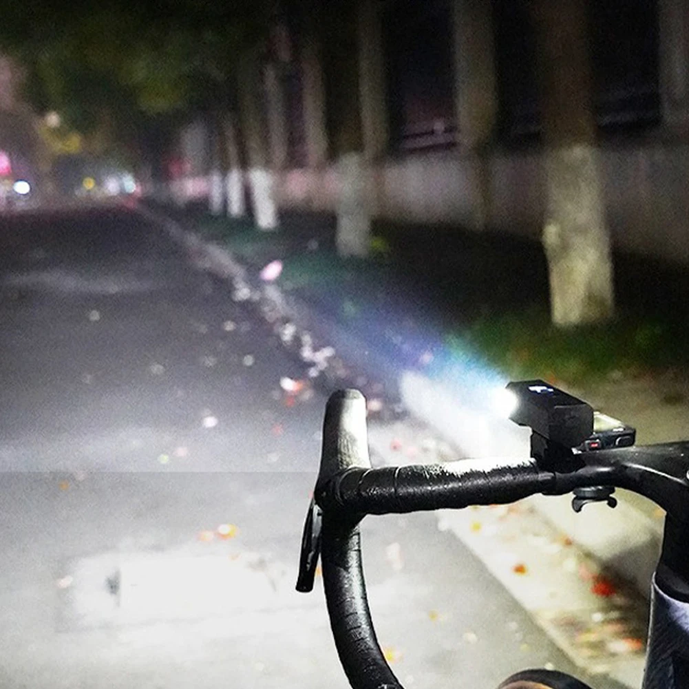 Bicycle Front Light Bicycle Light Waterproof Bike Flashlight Rechargeable Bike Safety Lamp Automatic Sensor for Night Riding