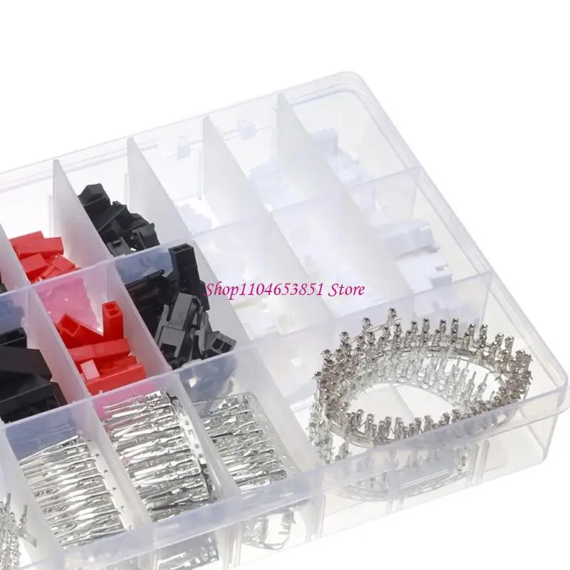 Wiring Hardware Kit for Model Aircraft, 260 Piece Male Female Housing Set with Metal Contacts and Case for Flight Controller