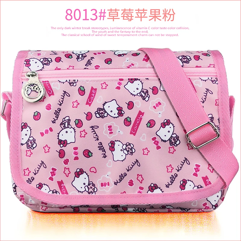 Cartoon children's one-shoulder messenger bag student casual backpack girl cute Oxford cloth waterproof school bag tutorial bag