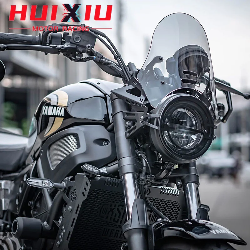 يناسب ياماها xsr700 XSR700 2022 2023 2024 2025 2026 دراجة نارية الزجاج الأمامي الألومنيوم عدة منحرف #2