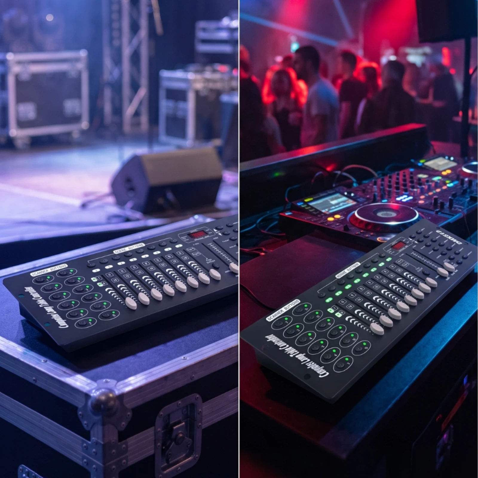192-Channel Digital Lighting Control Controller Portable DMX512 Lighting Controller Digital Lighting Control Console