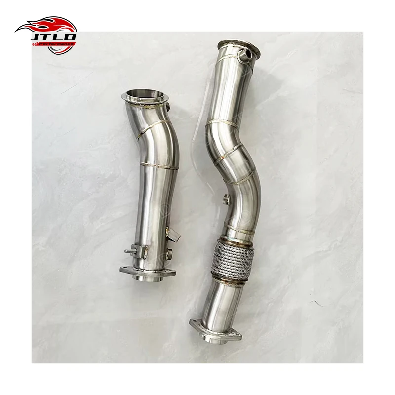 JTLD Sales Stainless Steel Turbo Catless Exhaust System Downpipe For BMW G80 M3 G82 M4 G8X