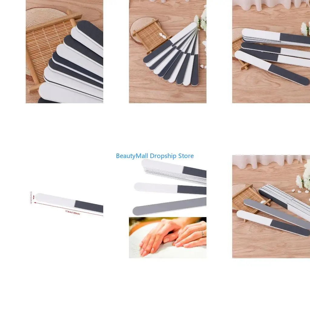 40JD 1pc Art Shiner Buffer 3 Sides Polish Sanding File Manicure Polisher Tool