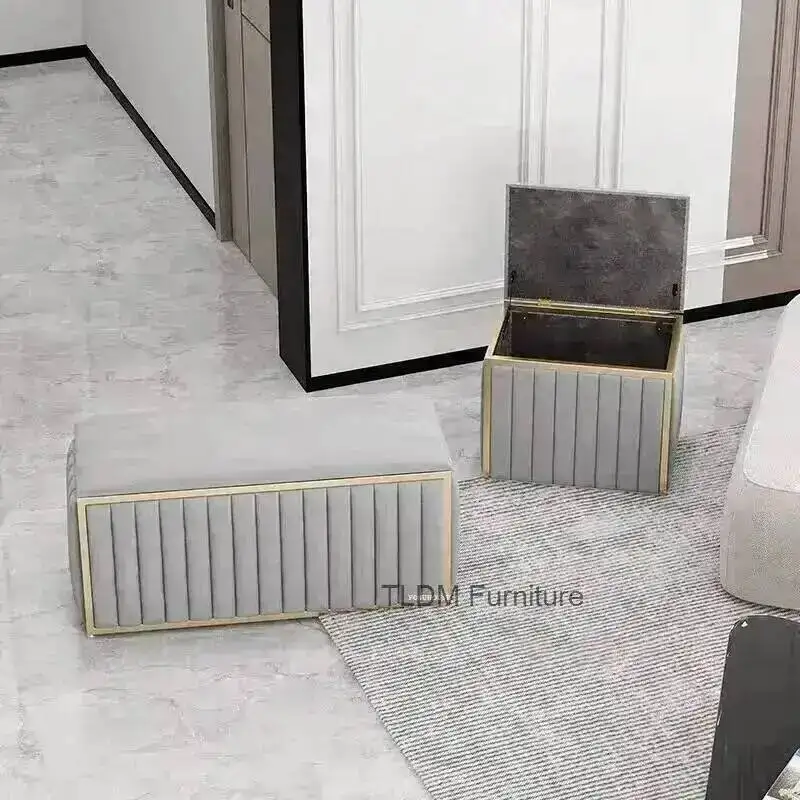 Room Furniture Living Household Porch Cloakroom Store Modern Ottomans Changing Stool Storage Clothing Hallway Shoe Bench x