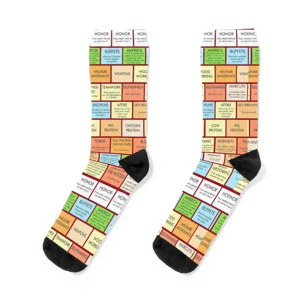 

Ron Swanson Pyramid of Greatness Socks Crossfit sport hip hop Socks For Girls Men's