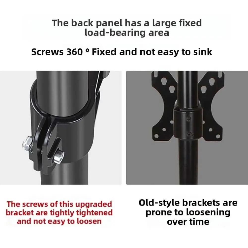 

Stable Black Monitor Arm Holder Metal Bracket Rotable LCD Display Stand Steel Large Base LED Display Mount Monitor Screen