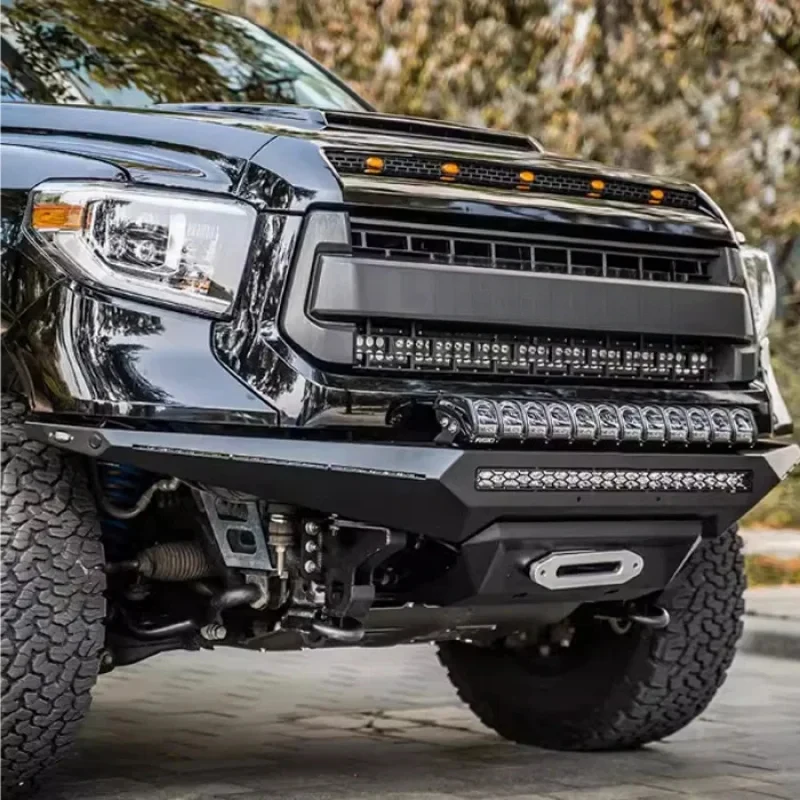 High Quality 4X4 Offroad Black Steel Front Bull Bar Bumper Exterior Accessories For Pickup Truck view 5