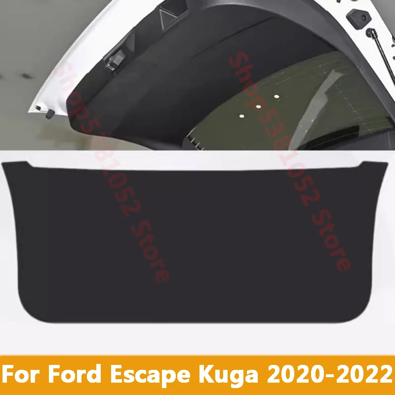 

For Ford Escape Kuga 2020 2021 2022 Car Trunk Tailgate Protection Pad Trunk PU Leather Anti-dirty Decorative Pad Accessories