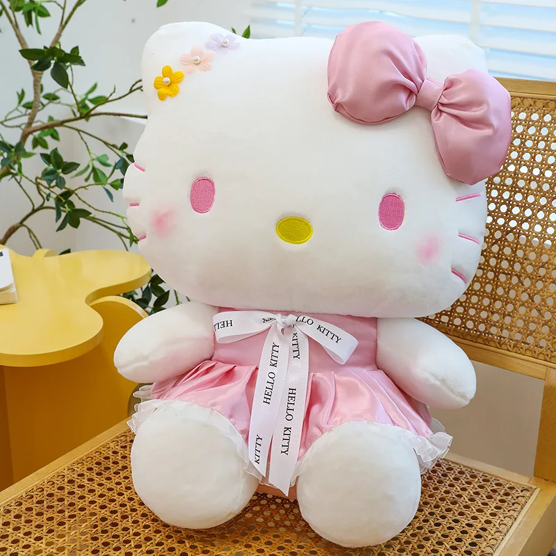 Schattige Hello Kitty Knuffel Anime Kawaii Kussen Pop Kinderen Knuffels Model Peluche Verjaardagscadeau Kinderen Speelgoed, Huis & Kamer Decoratie