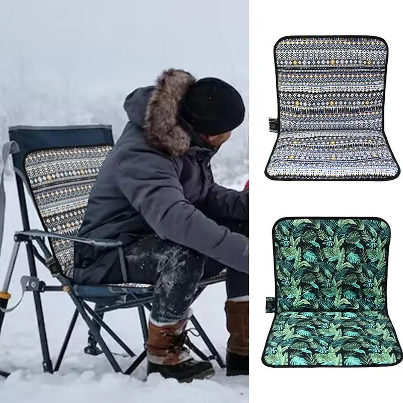 Winter Outdoor Foldable Heating Stadium Seat Cushion Heated Chair Pad Waterproof Heated Seat Cushion for  Seats Beach Chairs