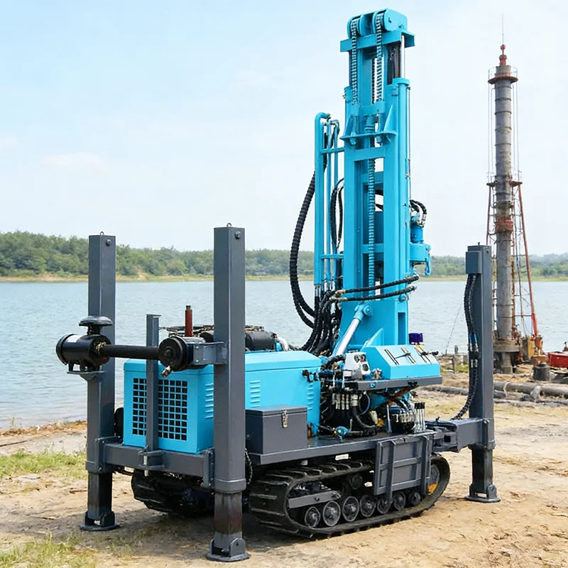Pneumatic Water Well Drill Rig with Dust Collection System for Environmental Compliance