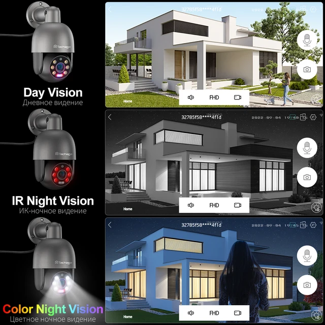 Techage UHD 4K 8MP 4MP 5MP IP Camera Red-Blue Light Alert Human Detection  POE Security Protection Video Surveillance Camera 6