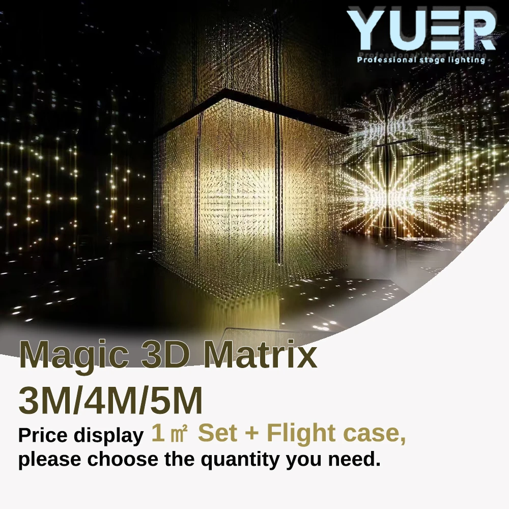 Magic 3D Matrix RGB 3M/4M/5M Pixel Lighting point control DIY Effect for 3D exhibition hall Large events Light show performances