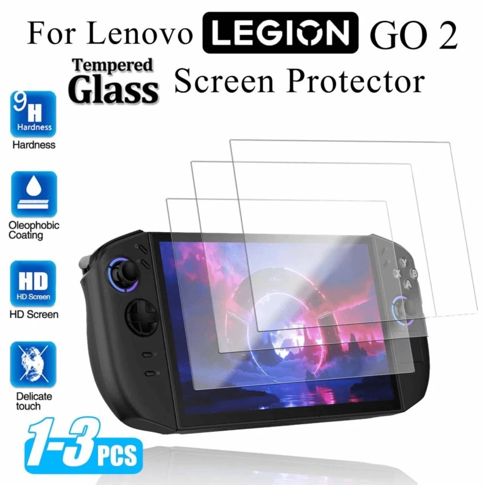 1/2/3 Pcs 9H Tempered Glass HD Anti Scratch Screen Protector Explosion-proof Protective Film for Lenovo Legion Go 2 Accessories