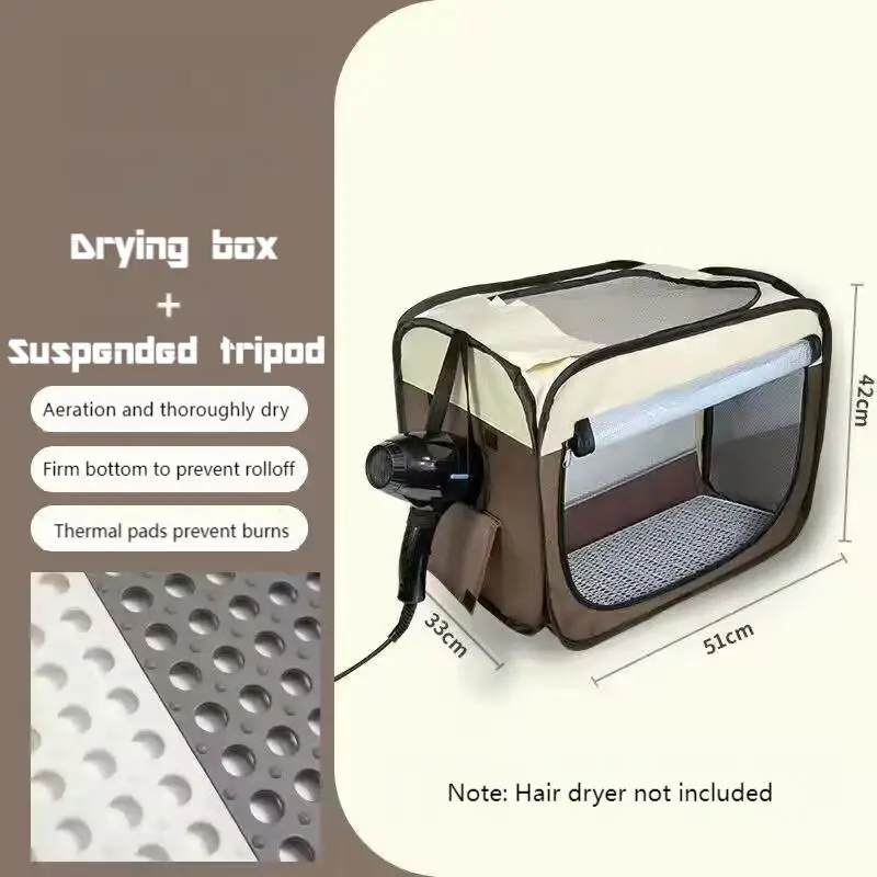 Pet drying oven collapsible simple tent type drying oven drying bag blow dry cover anti-flying hair suitable for cats and dogs