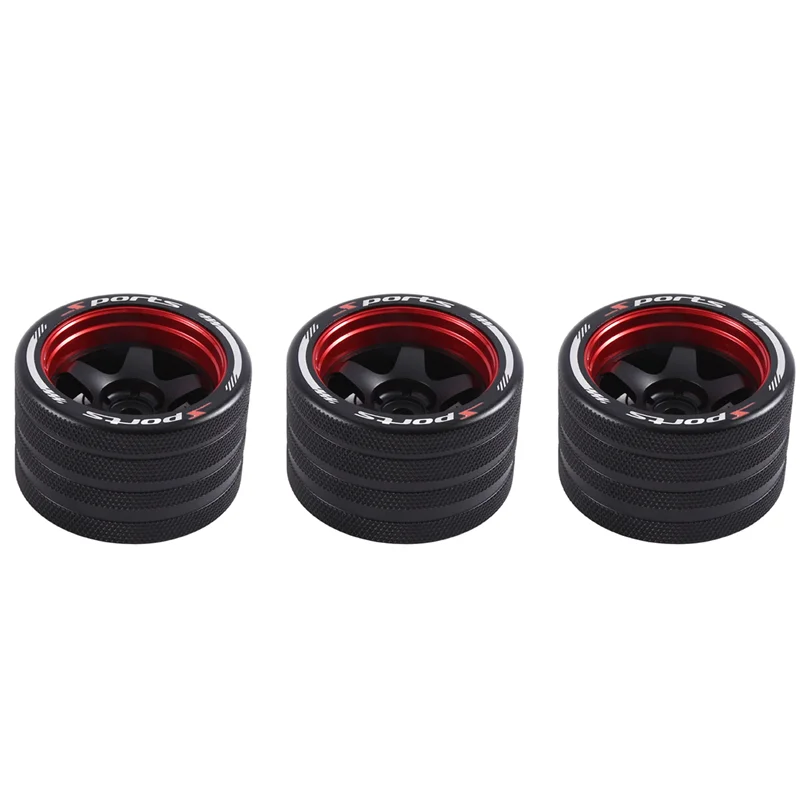 

ABUM-3X для SANWA MT4/FUTABA 4PX/Flysky NB4/KO EX Next/WFLY X9 пульт дистанционного управления универсальный металлический маховик рулевое колесо красный