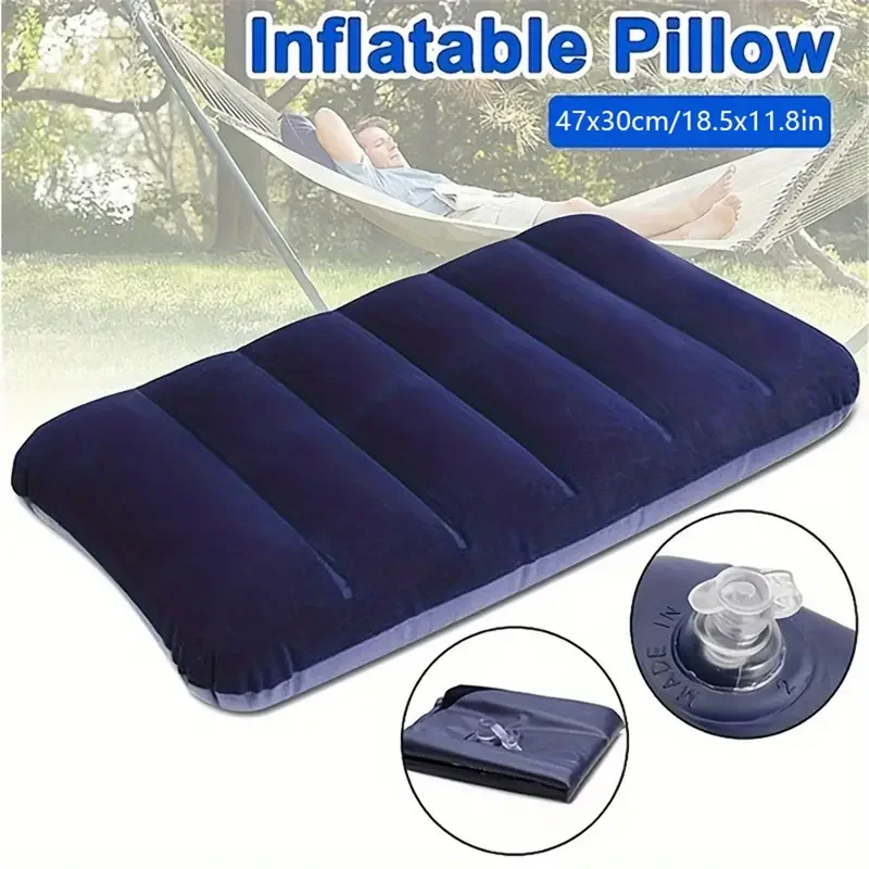 

Outdoor Tools Camping Mat Folding Square lnflatable Pillows Travel Backrest Plane Head Rest Big Camping Sleep Cushion