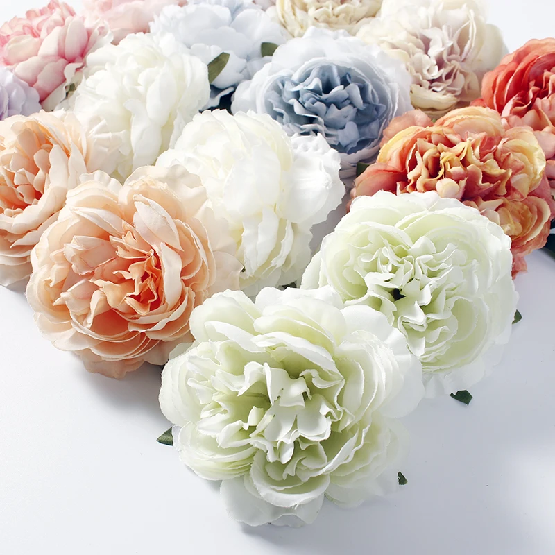 3/5/10Pcs Silk Peony Artificial Flowers Wedding Marriage Decor Fake Flower for Home Decor DIY Crafts Gifts Garland Accessories