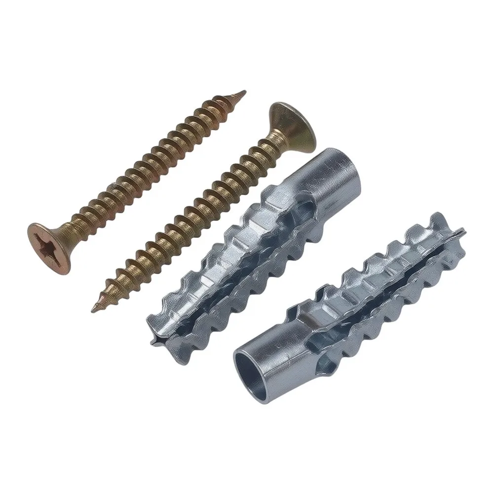 Expansion Pipe Expansion Screw Serrated Steel Self Tapping Screws And Expansion Anchors Kit 6/8mm Expansion Tube With Screw