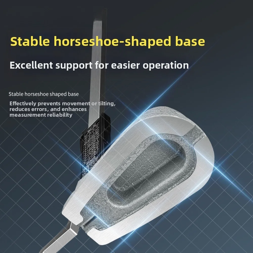 150mm Digital Height Gauge with Cast Iron Base 0.01mm Resolution ABS/INC Mode Inch mm Conversion for Metrology